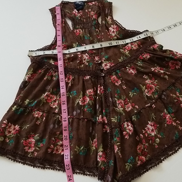 Blue Asphalt Boho Top MediumI/I - Picture 8 of 10